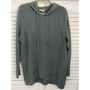 Plus Hooded Tunic Knit Sweater